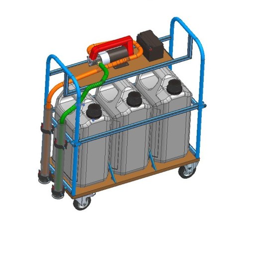 带泵的移动柴油罐购物车 -  3x30l + 50L_min转移系统缩略图